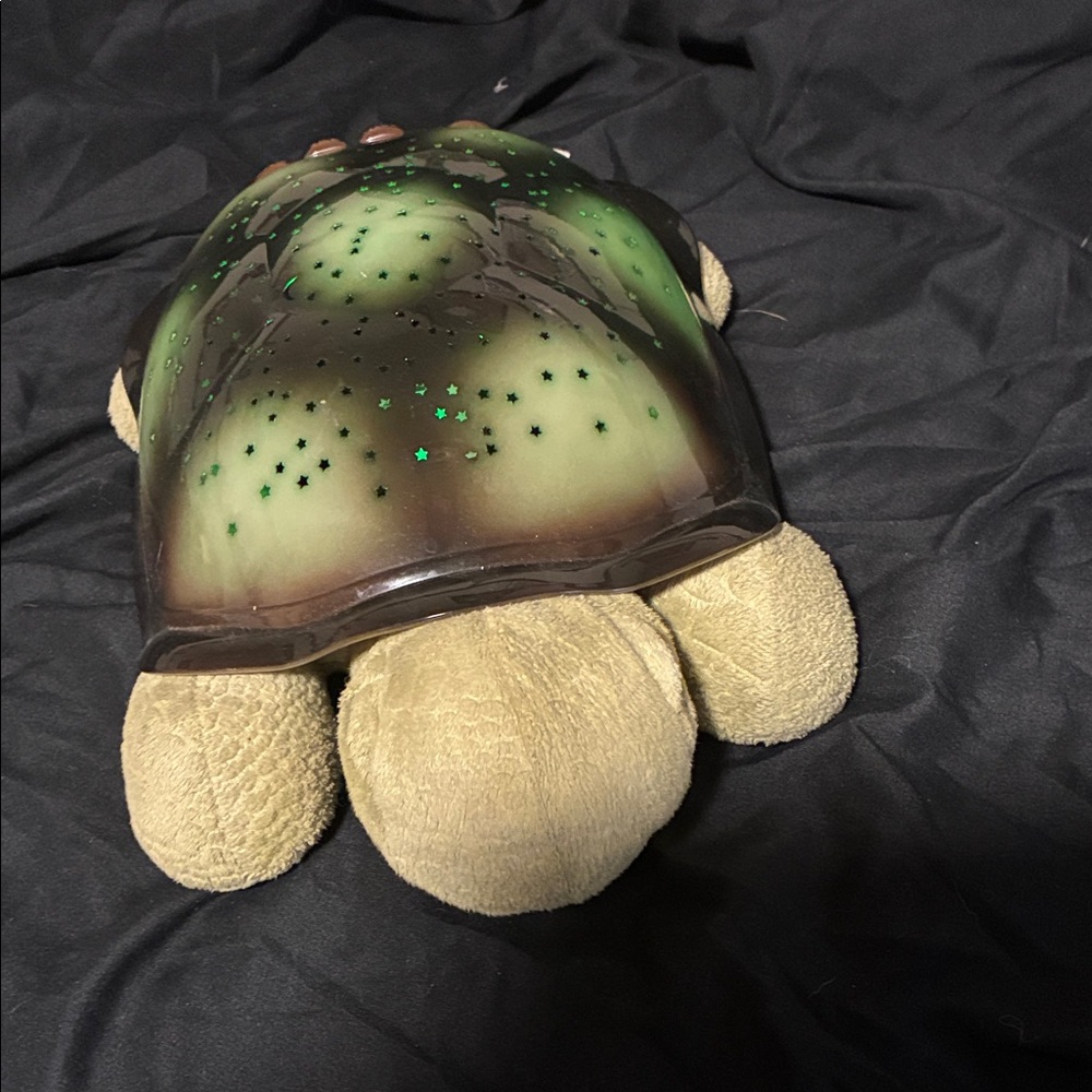 Cloud B Green and Tan Turtle Night Light